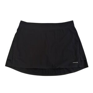 Annika Cutter & Buck Womens Black CB DryTec 50+ Golf Skort XL Perforated Hem